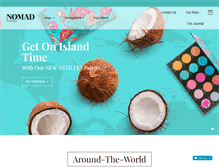 Tablet Screenshot of nomadcosmetics.com